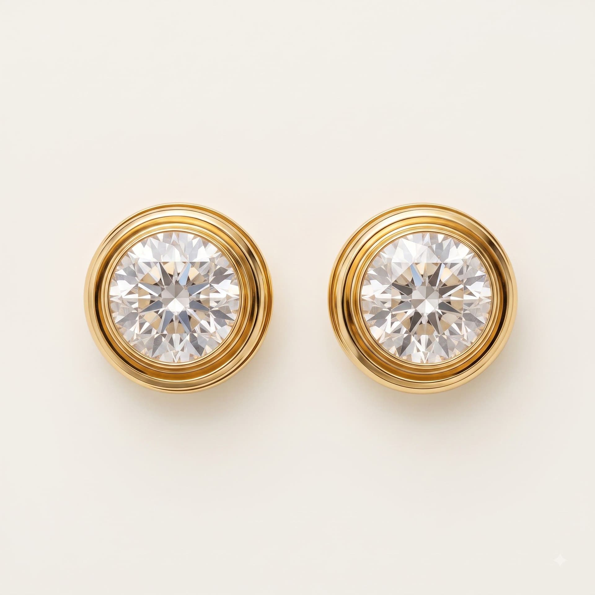 The Surya Filigree Gold Studs by Chawla Jewellers
