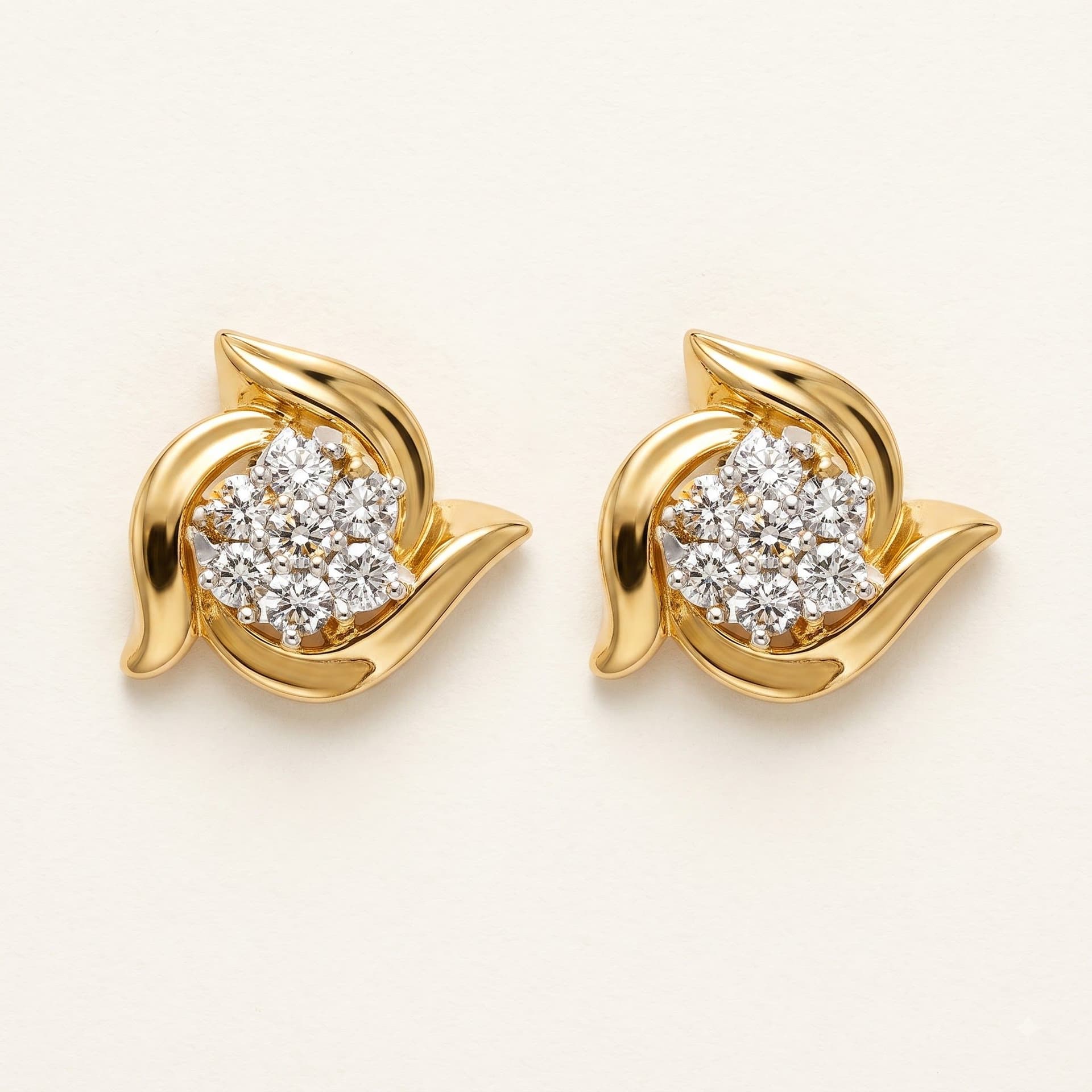 Blade Tops Earrings by Chawla Jewellers
